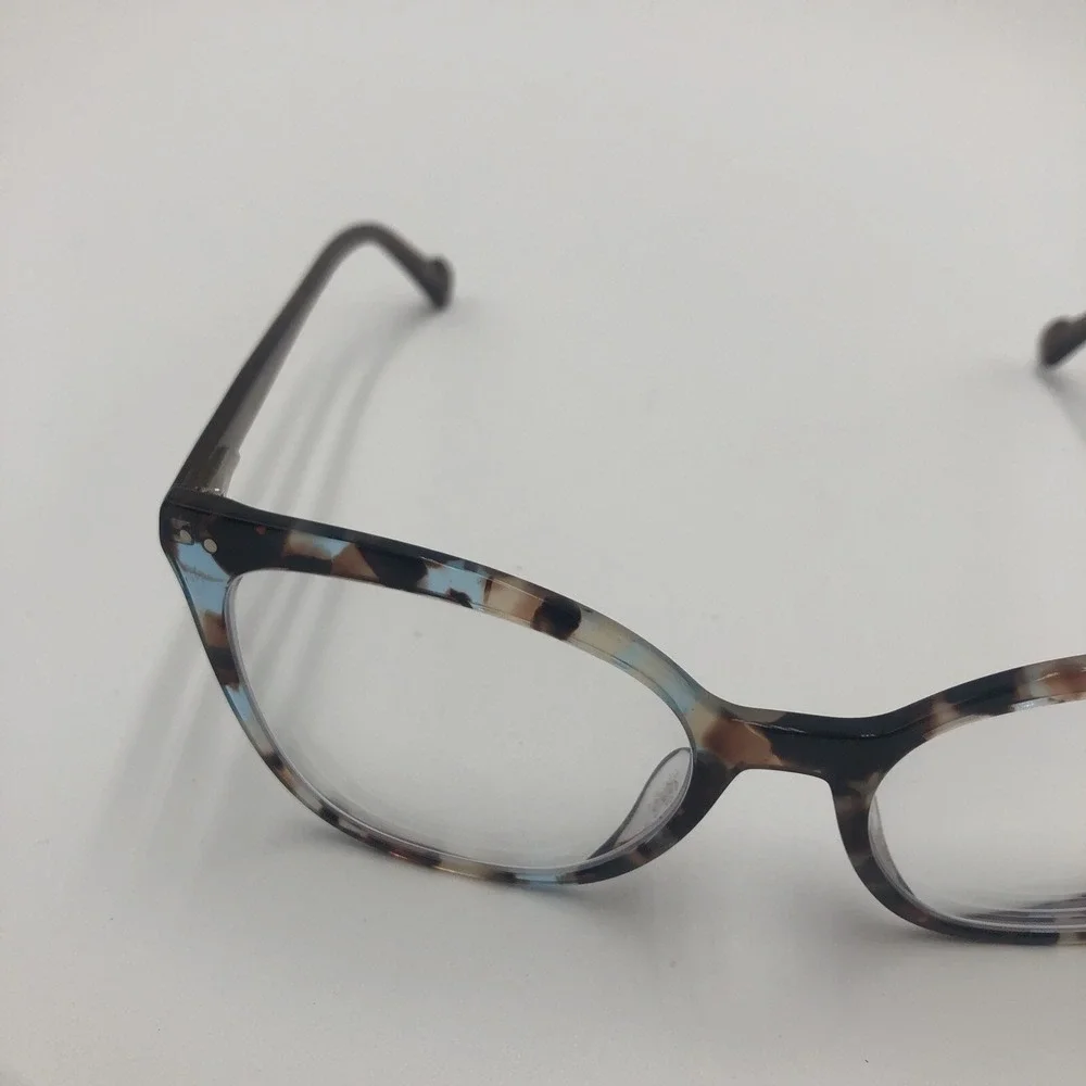 Womens Eyeglasses Frames Zenni 4427339 Optical Blue Brown‎ Tortoise Shell Preown